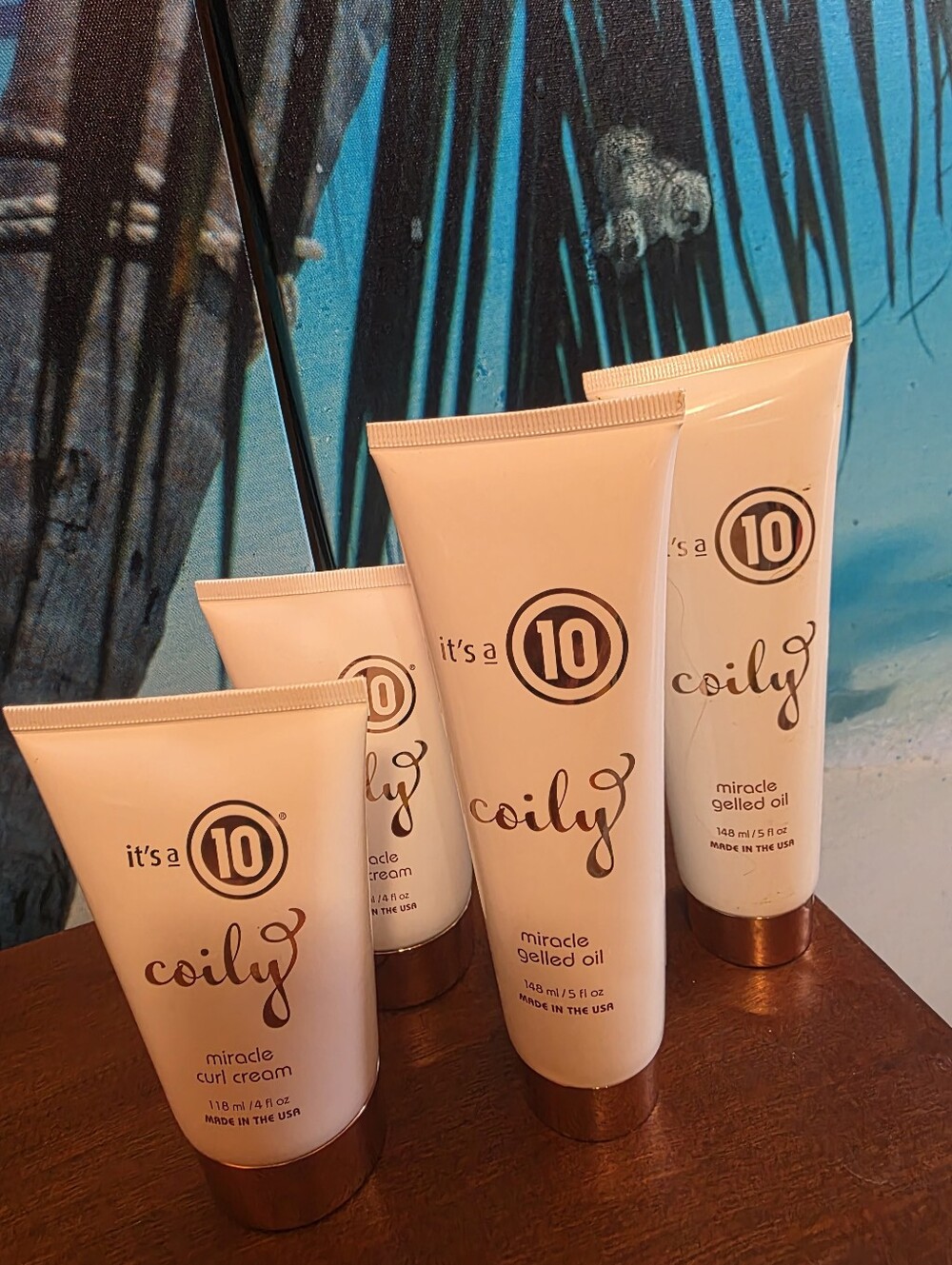 It's a 10 Coily Miracle Gelled Oil and Miracle Curl Cream x 2